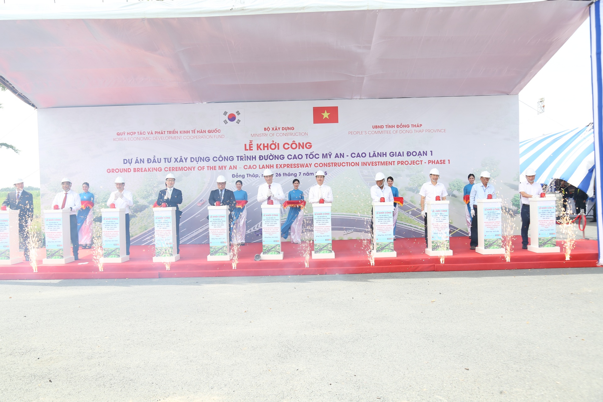Cao tốc Mỹ An - Cao Lãnh kết nối khu vực trung tâm đồng bằng MêKông
