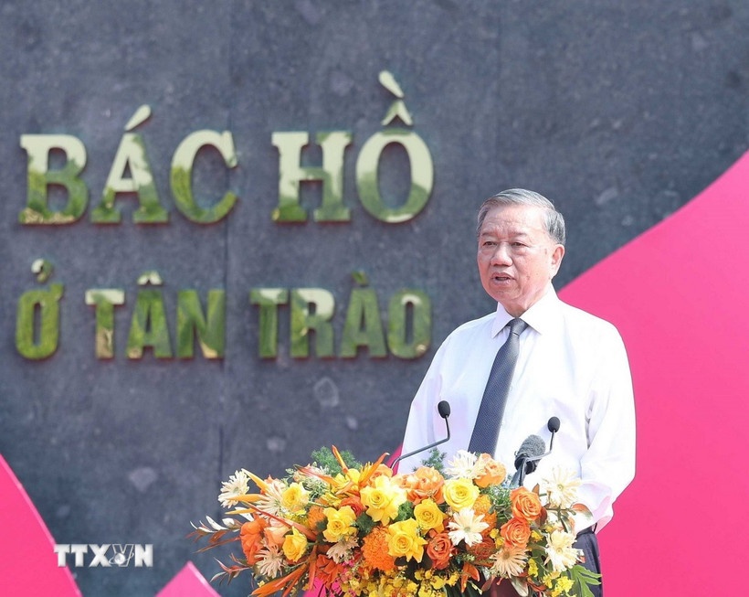 Tổng Bí thư Tô Lâm phát biểu. (Ảnh: TTXVN)
