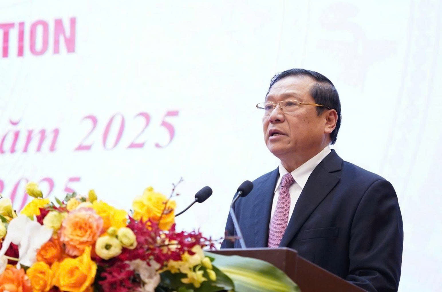 ông Lại Xuân Môn - Ủy viên TW Đảng, Phó trưởng ban thường trực Ban Tuyên giáo và Dân vận TW phát biểu