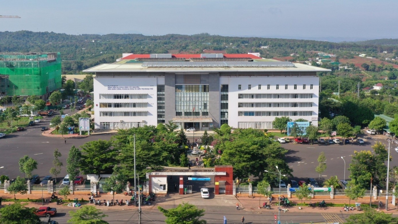 Bệnh viện Đa khoa Vùng Tây Nguyên – nơi vừa xảy ra vụ việc liên quan đến sai phạm trong sử dụng máy tán sỏi.