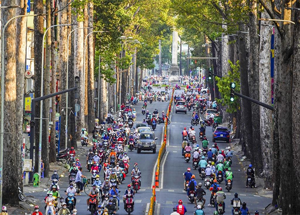 Giao thông đông đúc – nguồn phát thải khí nhà kính lớn tại TP.HCM