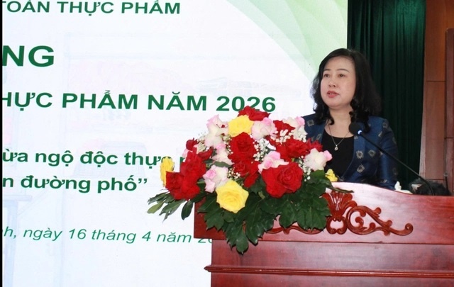 Bộ trưởng Bộ Y tế Đào Hồng Lan phát biểu chỉ đạo tại lễ phát động. Ảnh: Đỗ Bá