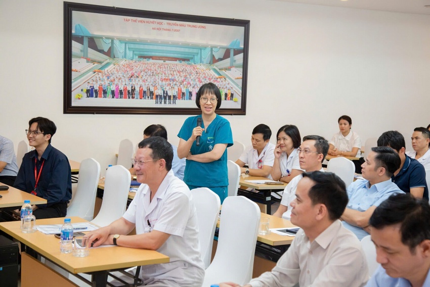 Bệnh viện Đa khoa Vĩnh Phúc học tập kinh nghiệm triển khai kỹ thuật ghép tế bào gốc tại Viện Huyết học – Truyền máu Trung ương