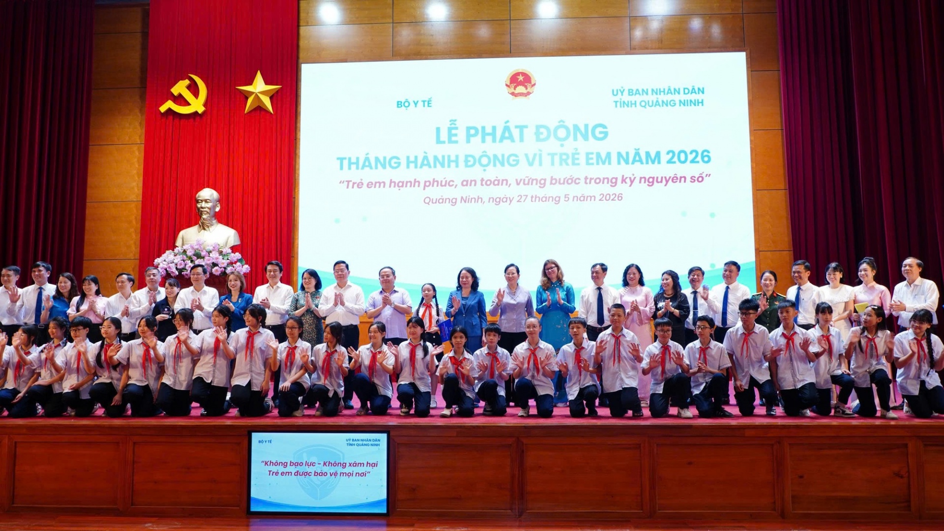 Đồng chí Võ Thị Ánh Xuân dự Lễ phát động Tháng Hành động Vì trẻ em năm 2026 - Ảnh: VGP
