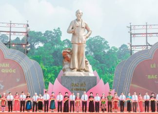 Tổng Bí thư Tô Lâm dự lễ khánh thành Tượng đài Bác Hồ tại ‘Thủ đô kháng chiến’