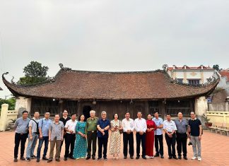 Đoàn biên soạn lịch sử dòng họ Vũ – Võ Việt Nam làm việc tại Hải Dương
